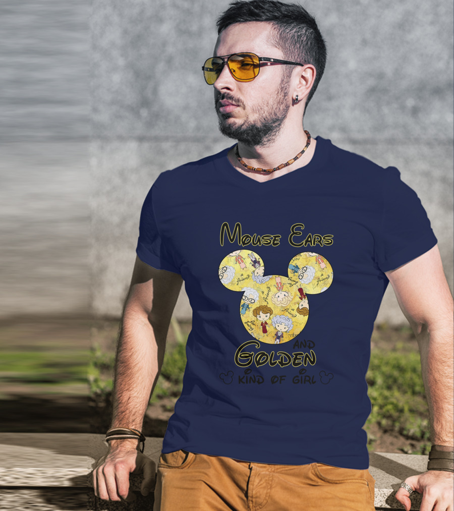 Mouse Ears And Golden Kind Of Girl Friends Mouse Ears T-Shirt