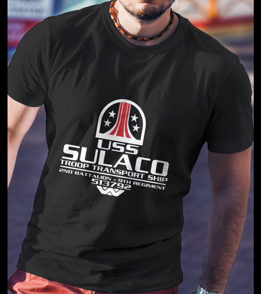 USS Sulaco Troop Transport Ship 2nd Battalion 9th Regiment 513792 Alien T-Shirt