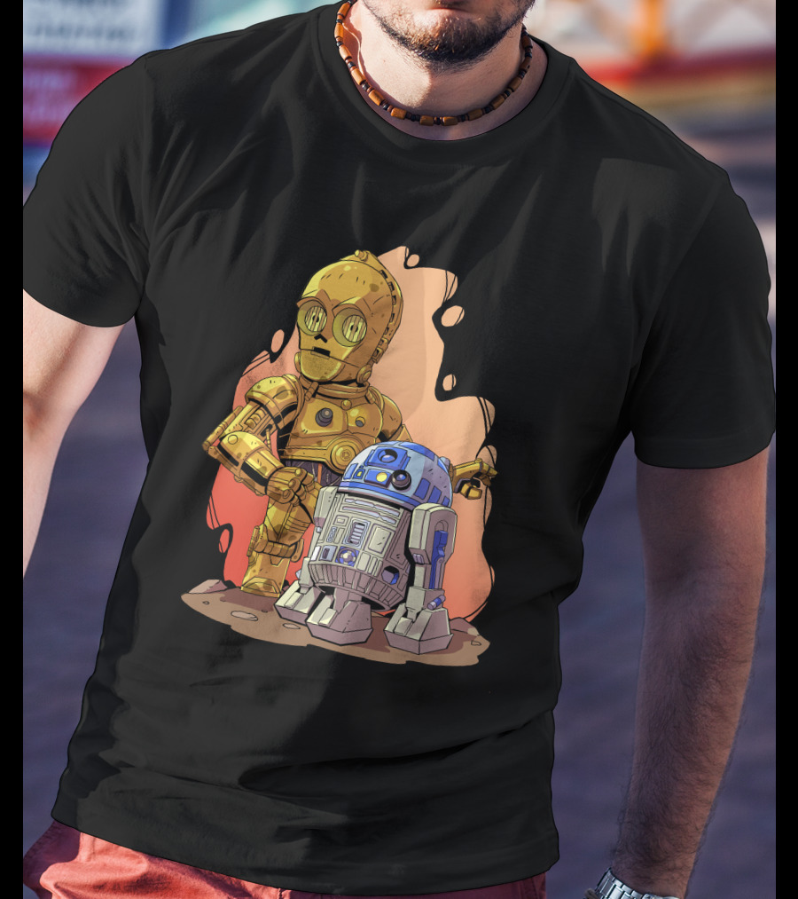 Chibi Star Wars C3PO R2-D2 Duo T-Shirt