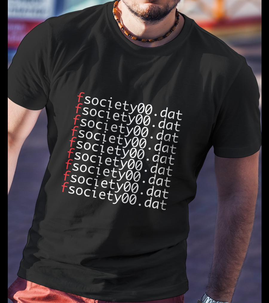 Fsociety00.dat Mr Robot Repeated Code T-Shirt