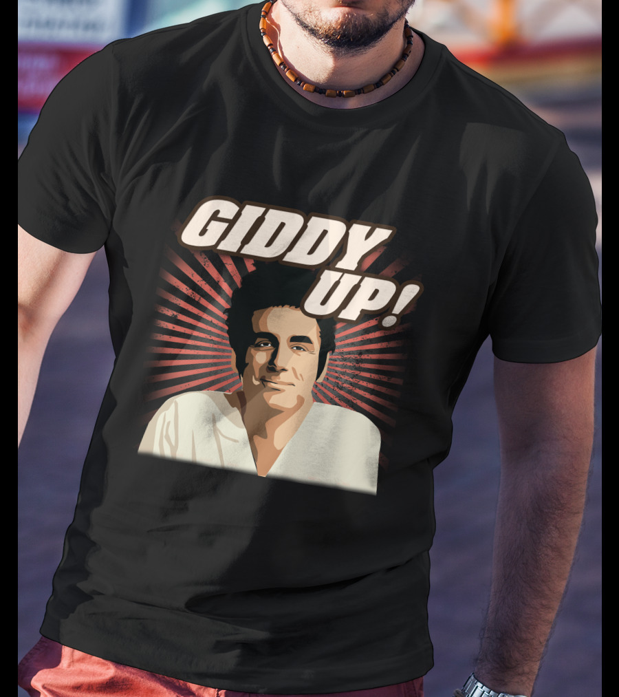 Giddy Up Seinfeld Kramer Retro Sunburst T-Shirt