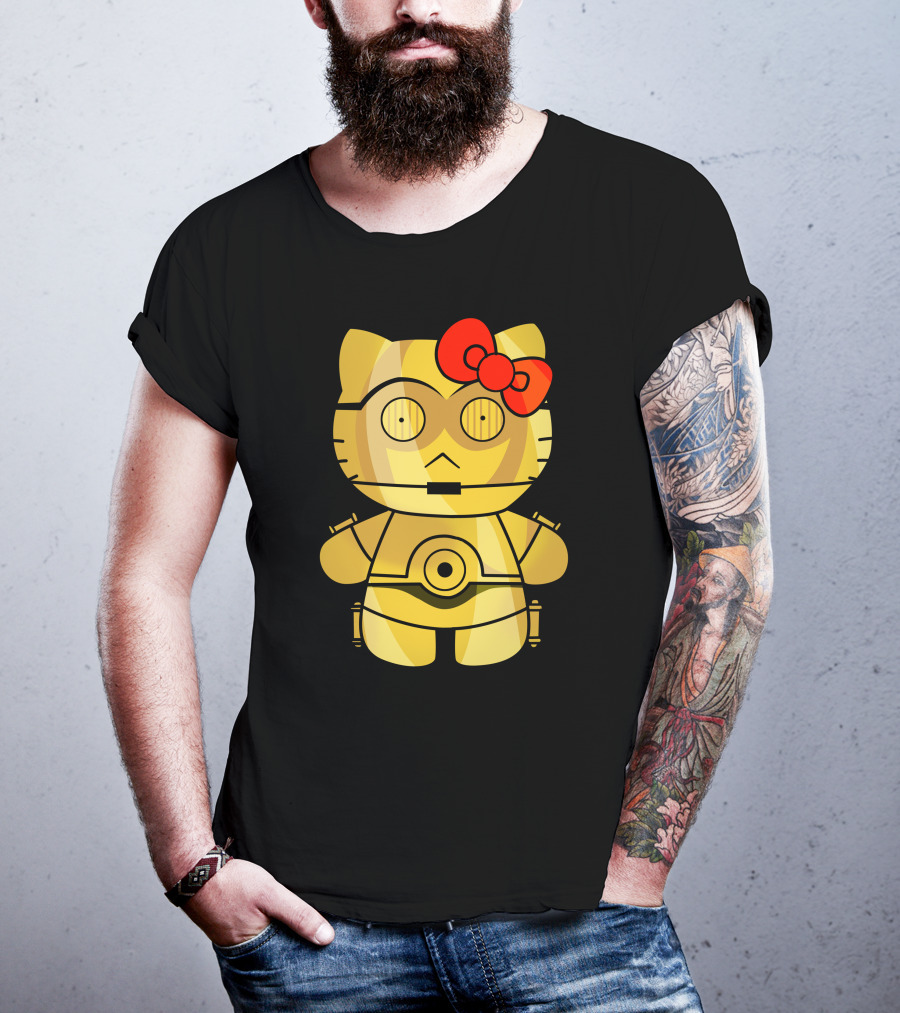 Hello Kitty C3PO Mashup Star Wars T-Shirt