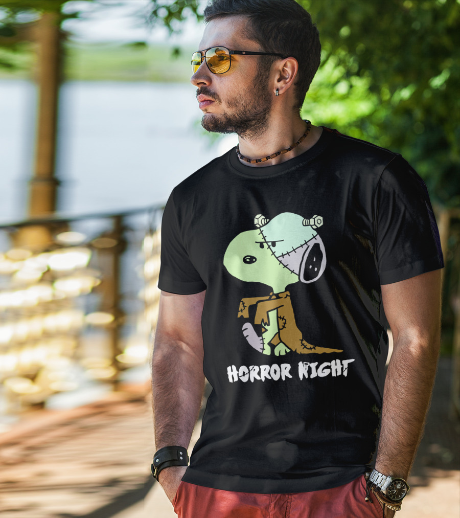 Horror Night Frankenstein Snoopy T-Shirt