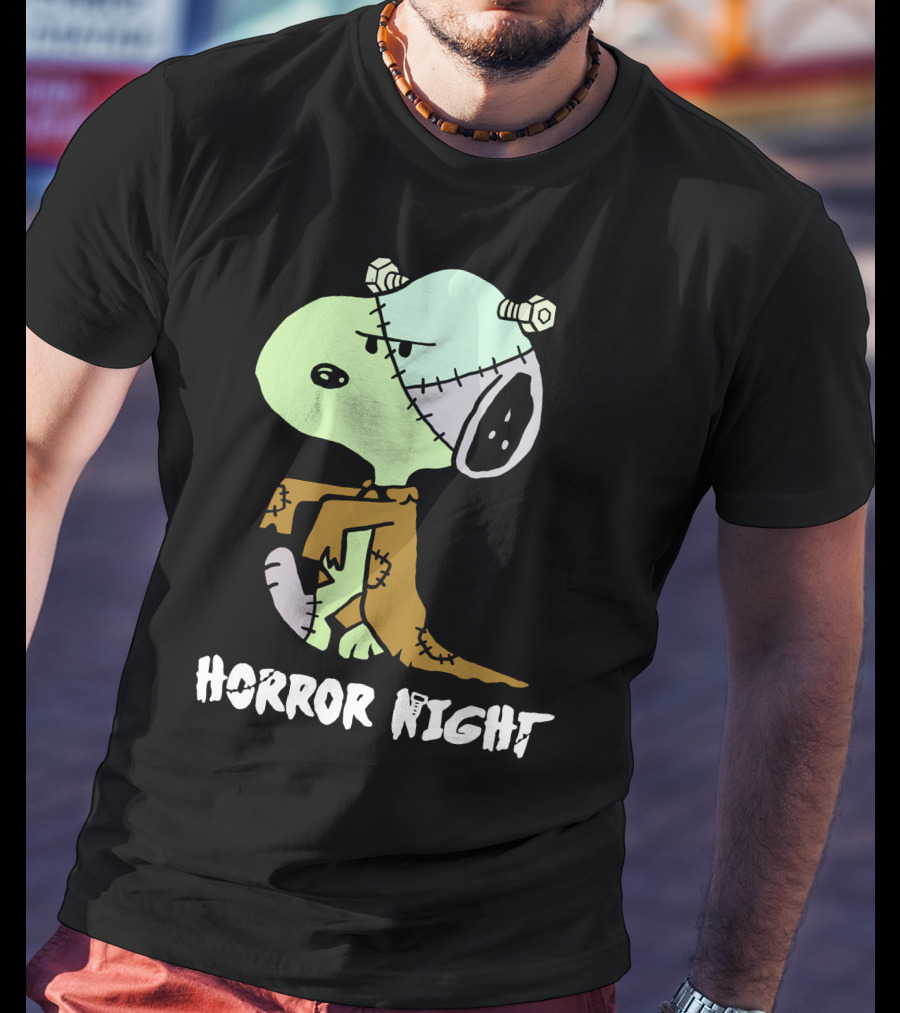 Horror Night Frankenstein Snoopy T-Shirt
