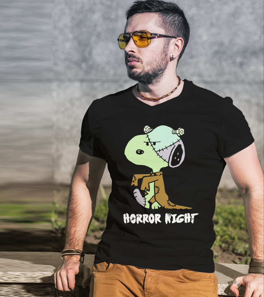 Horror Night Frankenstein Snoopy T-Shirt