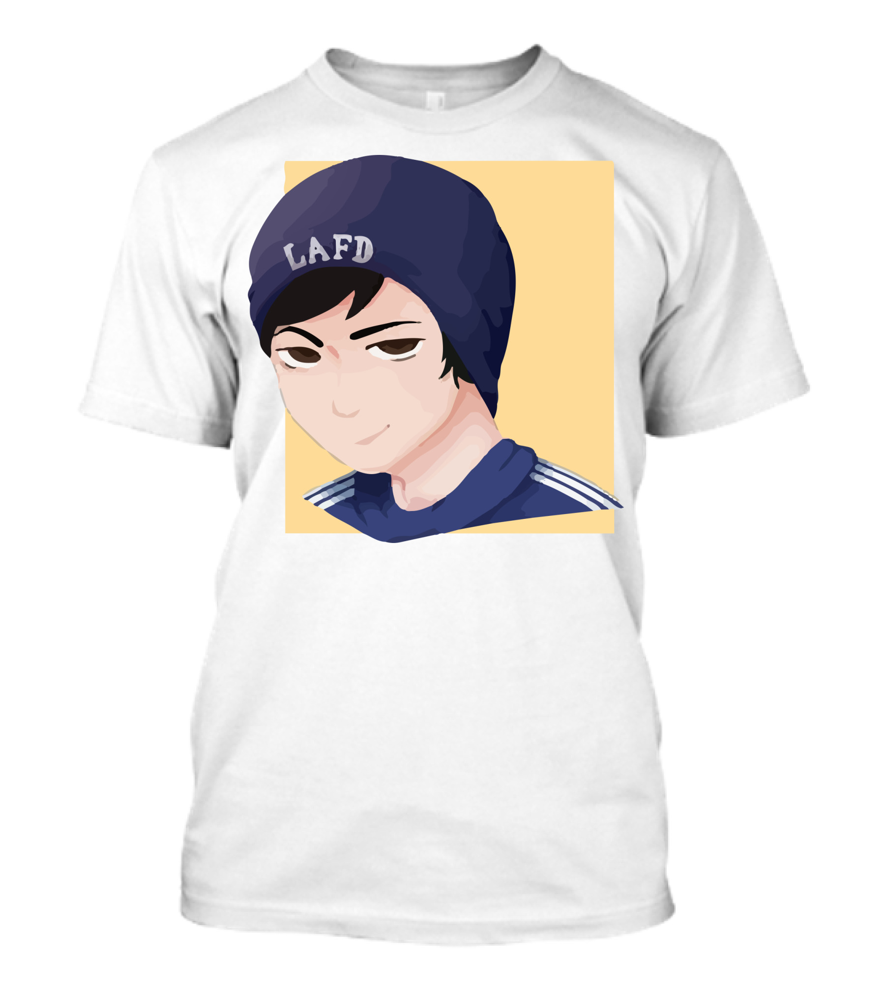 Quackity LAFD Beanie T-Shirt