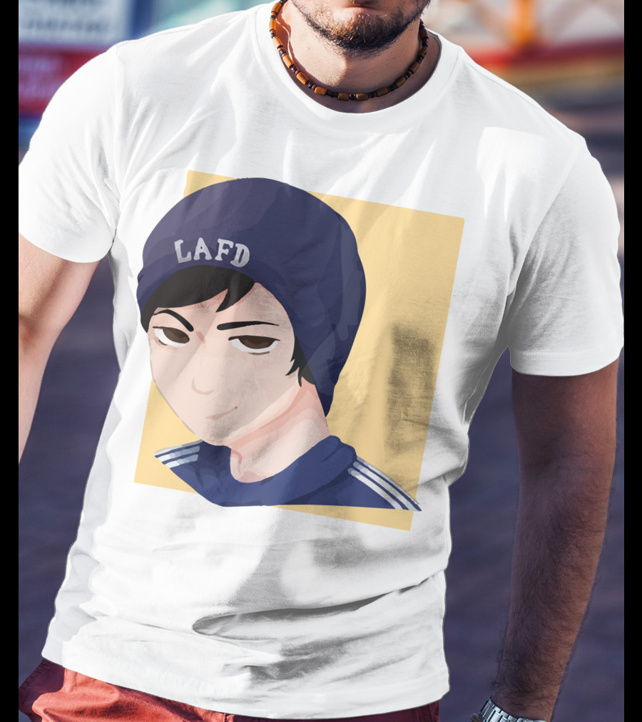 Quackity LAFD Beanie T-Shirt