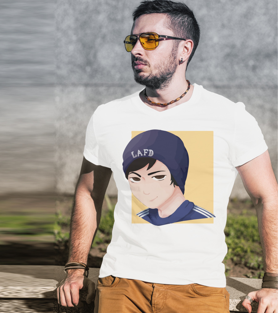 Quackity LAFD Beanie T-Shirt