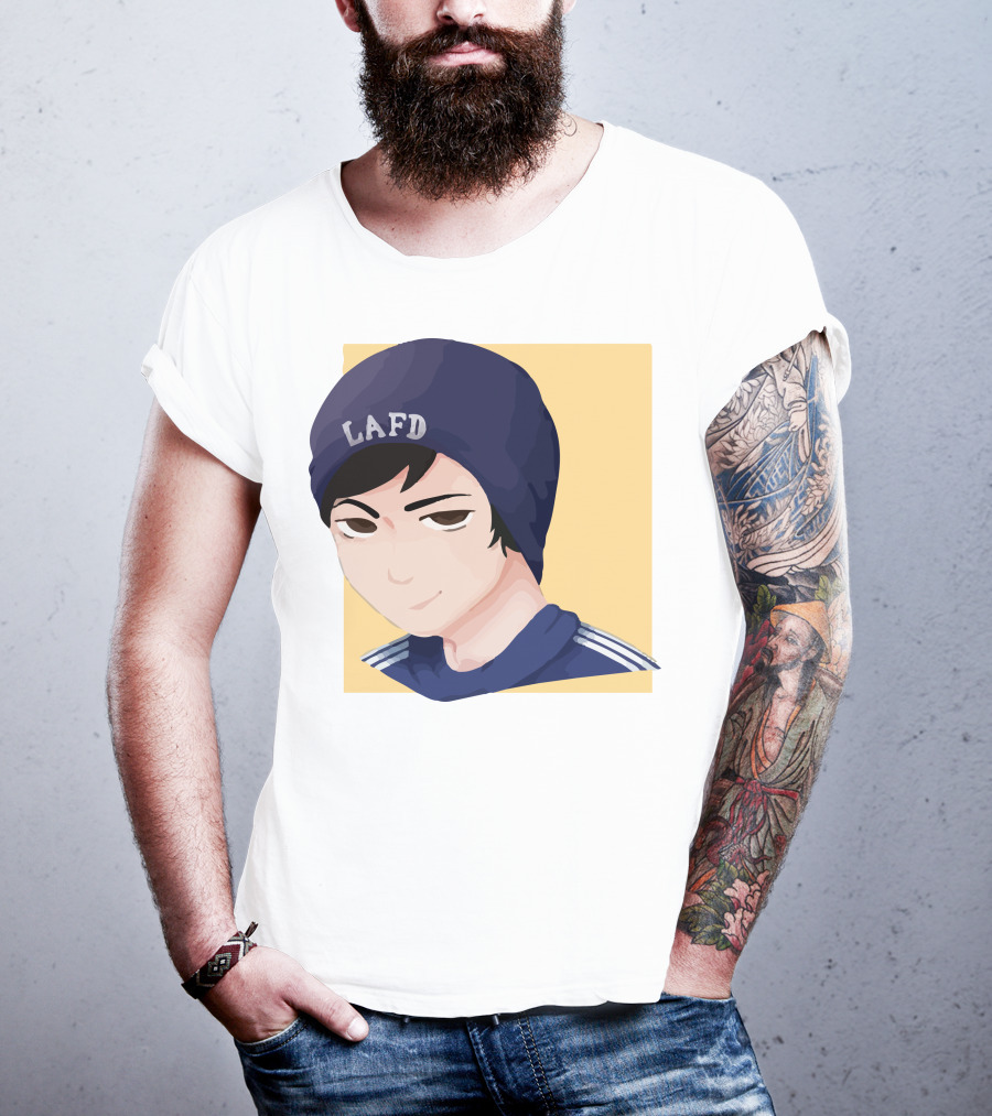 Quackity LAFD Beanie T-Shirt