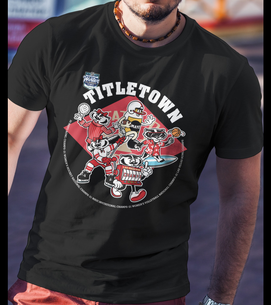 Winter Wonders Titletown Champs Fun Festival Sports T-Shirt