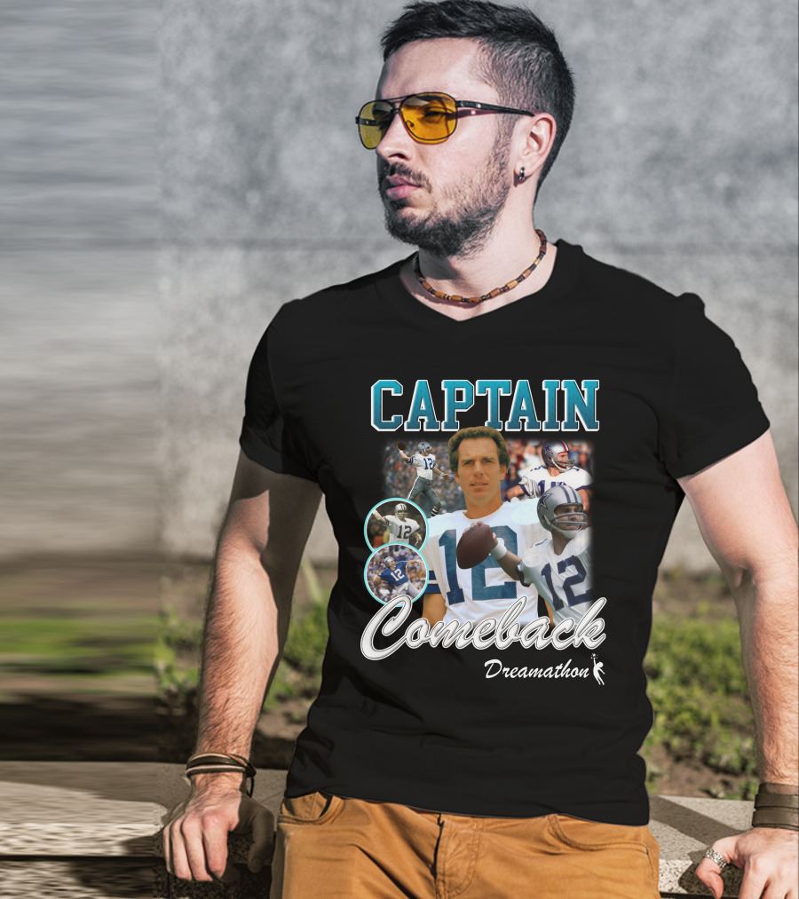 Captain Comeback Dreamathon Football Legends T-Shirt