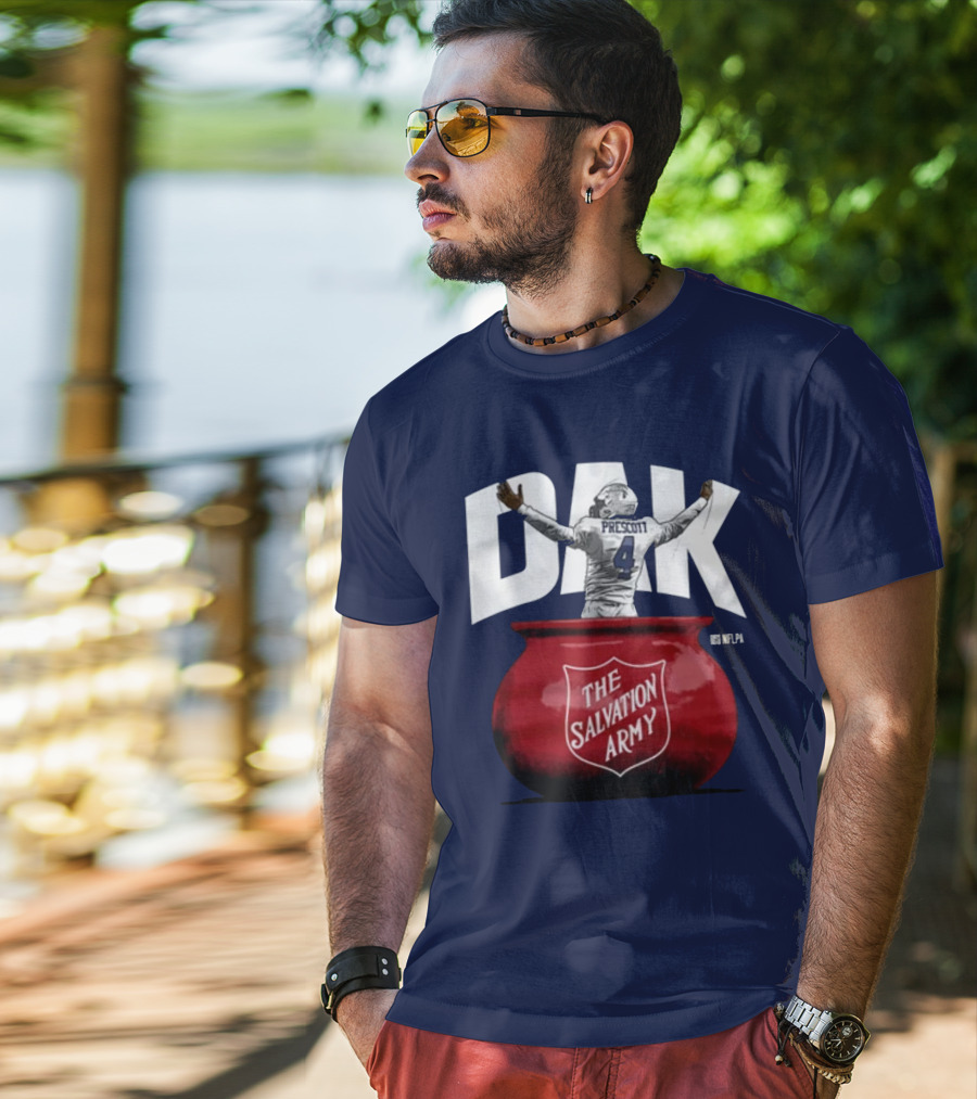 Dak Prescott NFLPA The Salvation Army Red Kettle T-Shirt
