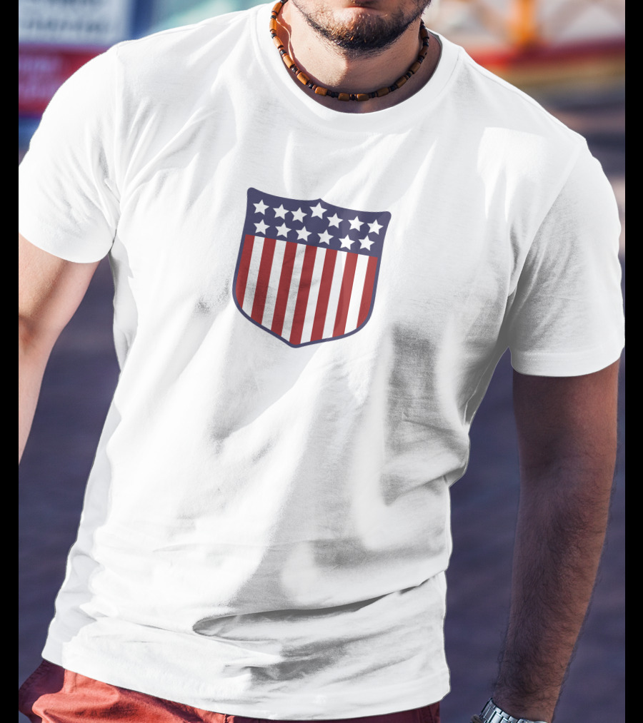 Super 70s Sports 1912 Olympics American Shield T-Shirt