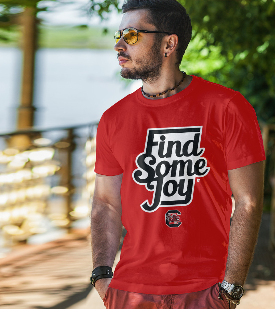 Find Some Joy South Carolina Mike Uva Gamecocks T-Shirt
