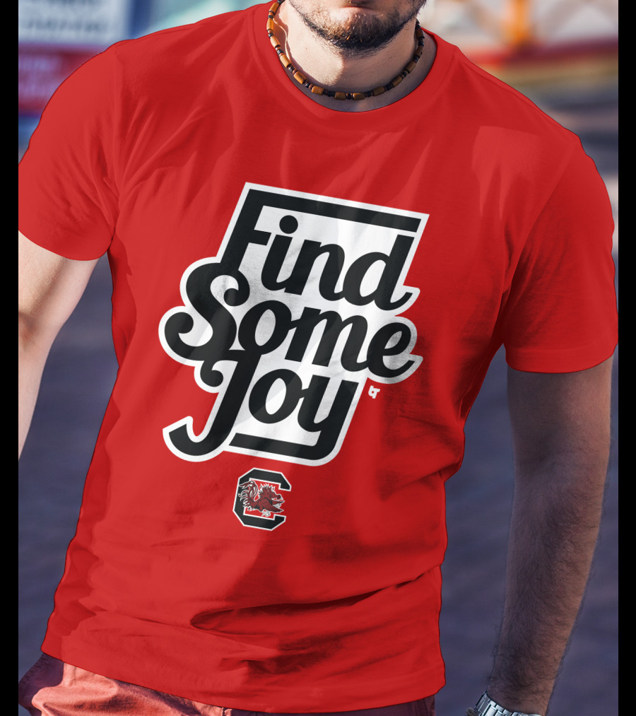 Find Some Joy South Carolina Mike Uva Gamecocks T-Shirt