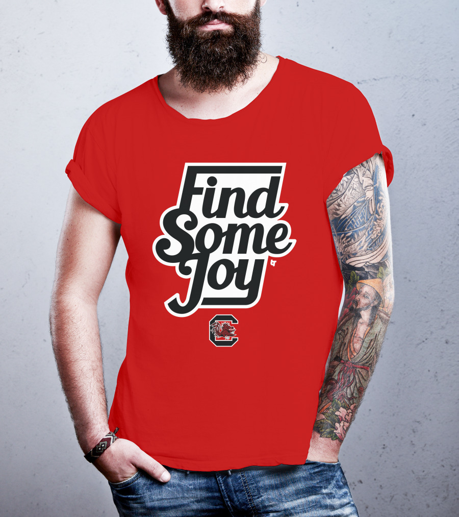 Find Some Joy South Carolina Mike Uva Gamecocks T-Shirt