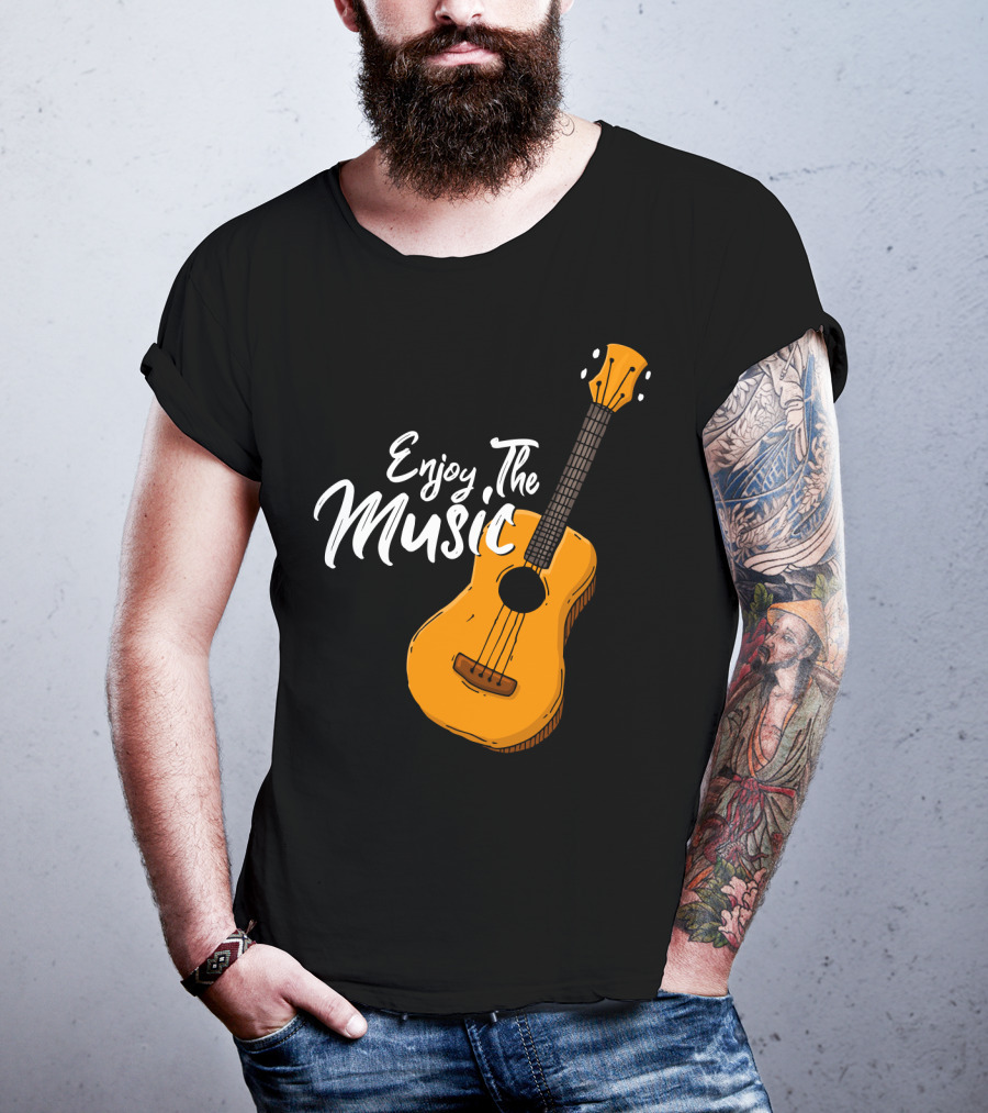 Enjoy The Music Acoustic Guitar T-Shirt