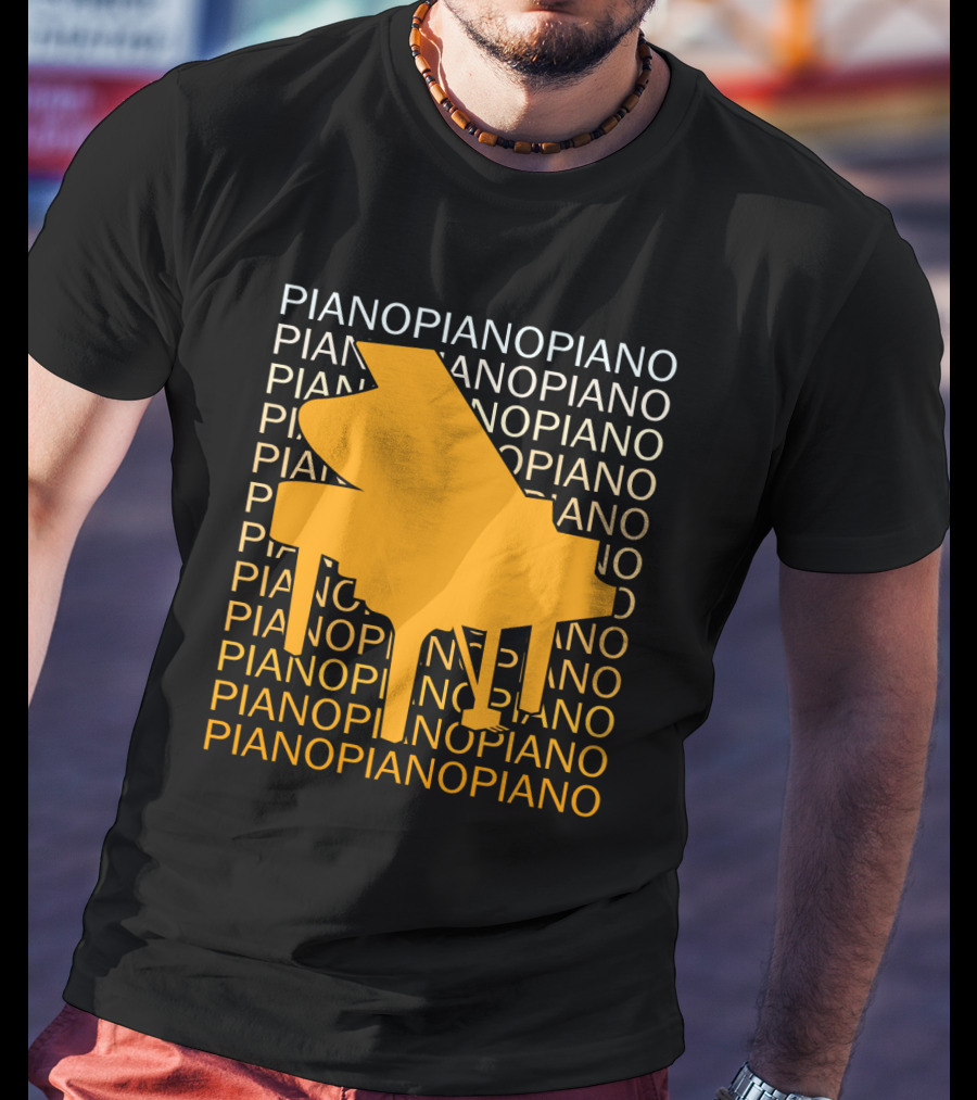 Piano Humor Repeated Piano T-Shirt