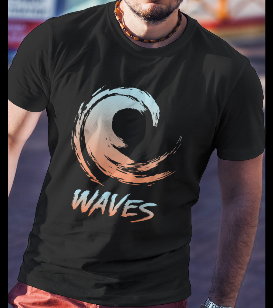 Waves Gradient Brushstroke T-Shirt