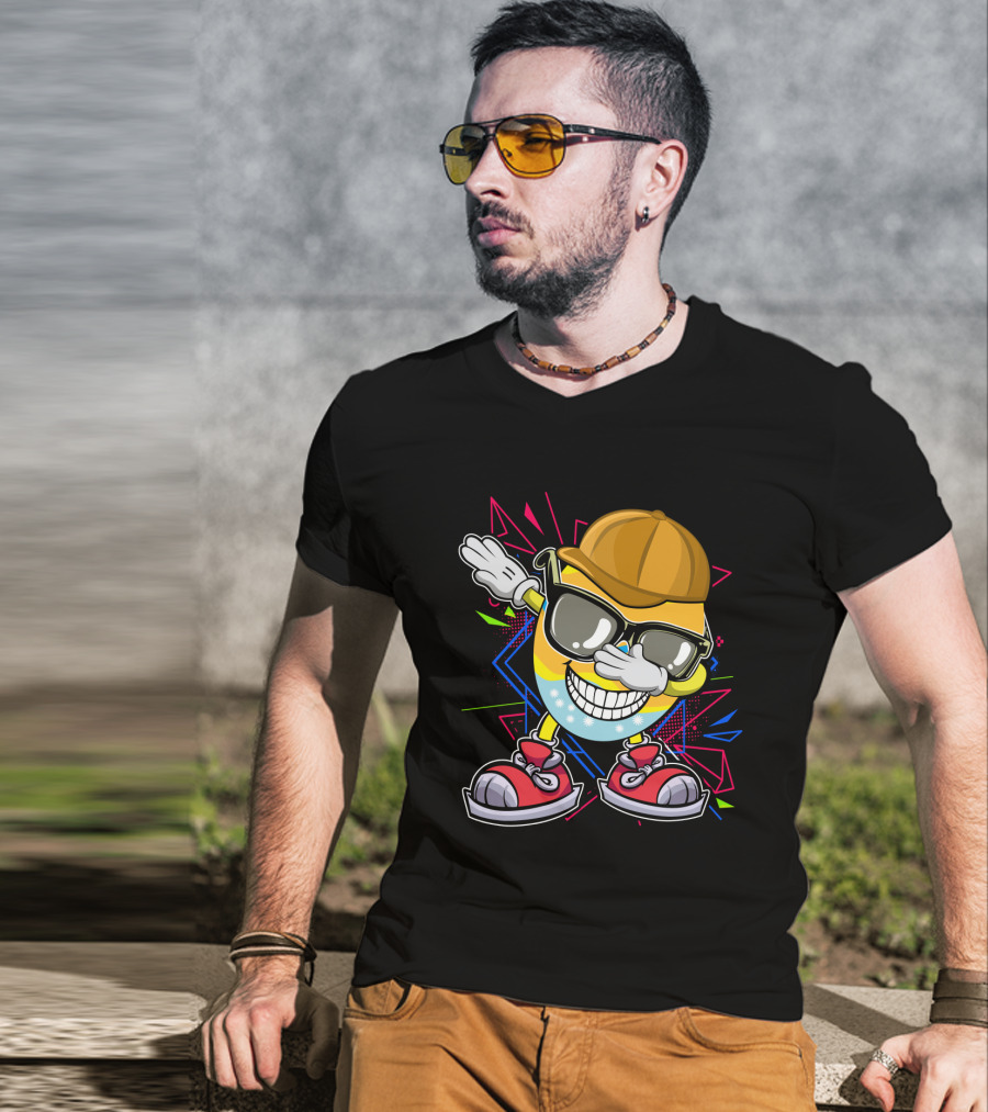 Dabbing Cool Easter Egg With Sunglasses And Cap T-Shirt
