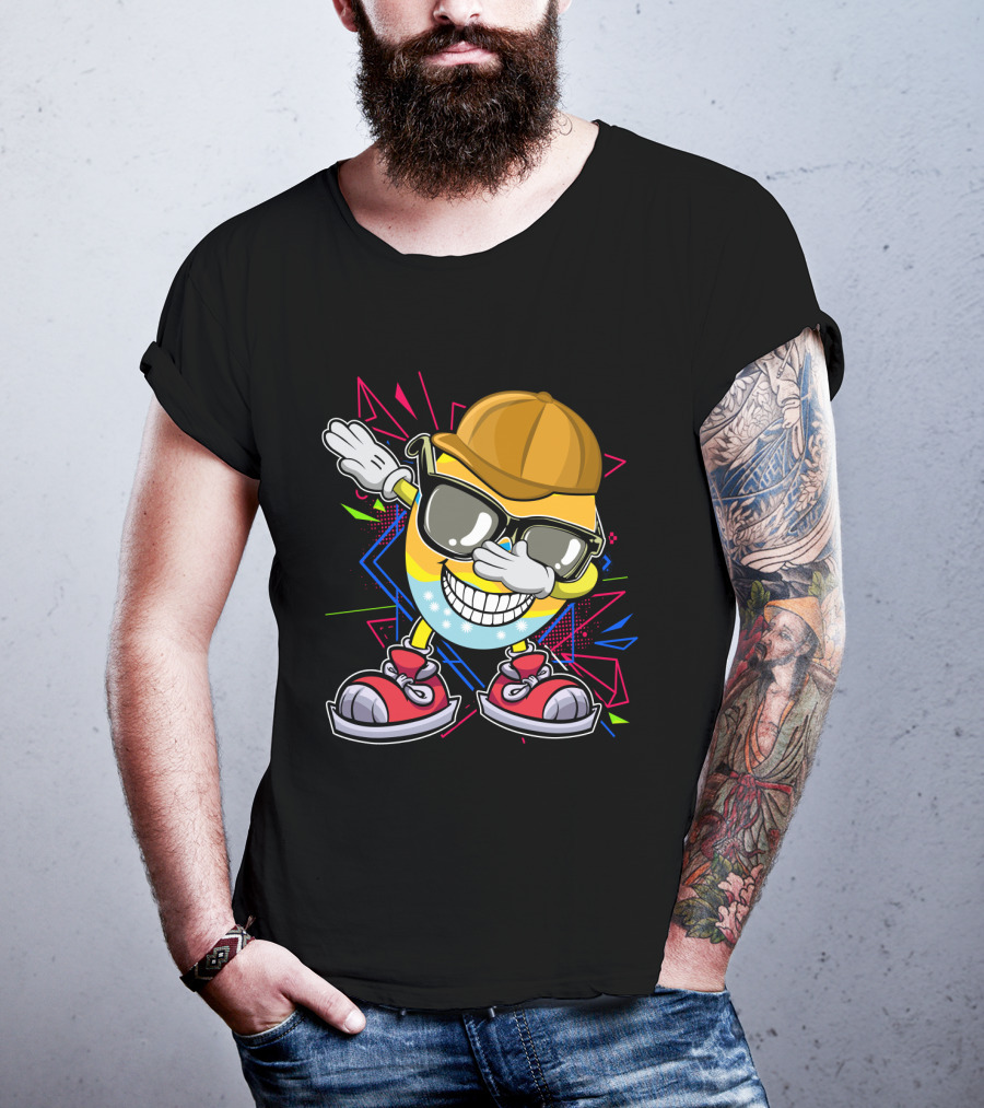 Dabbing Cool Easter Egg With Sunglasses And Cap T-Shirt