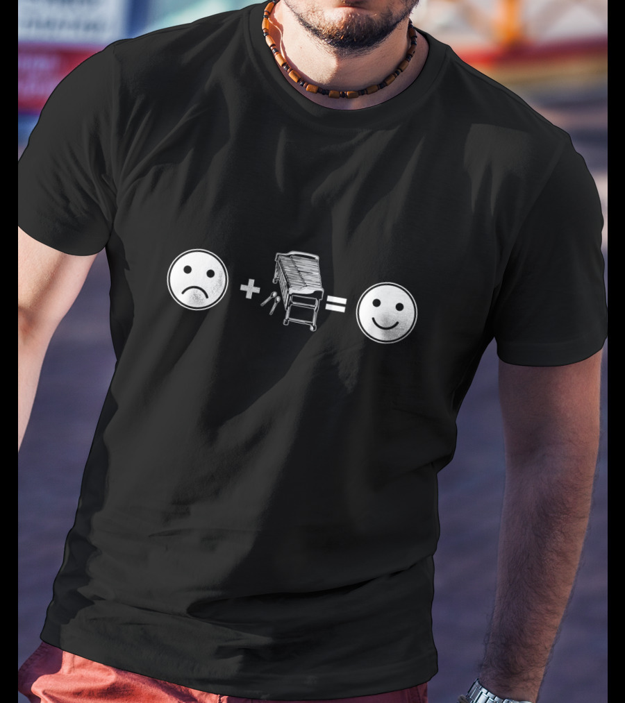 Sad Face Plus Marimba Equals Happy Face T-Shirt