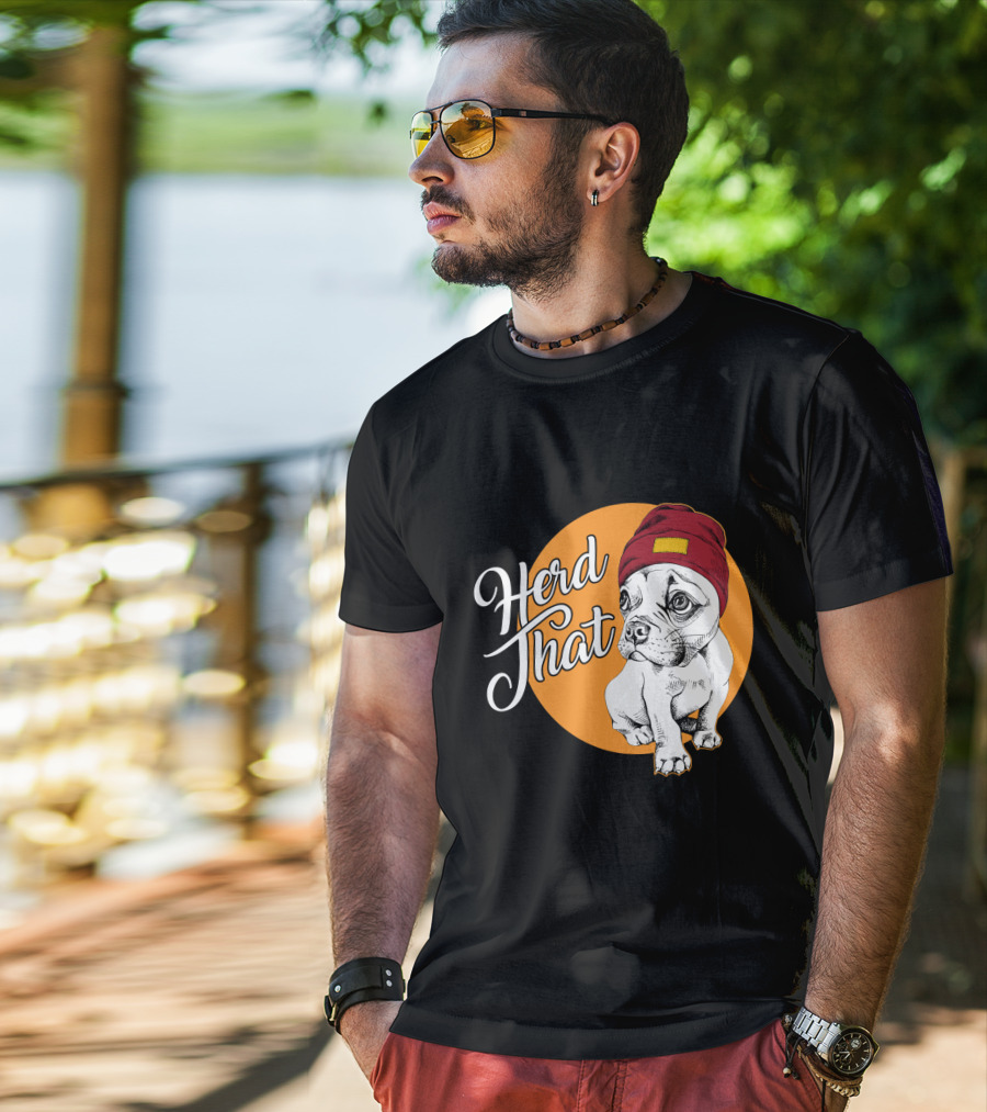 Herd That Funny French Bulldog Animal Lover Dog T-Shirt