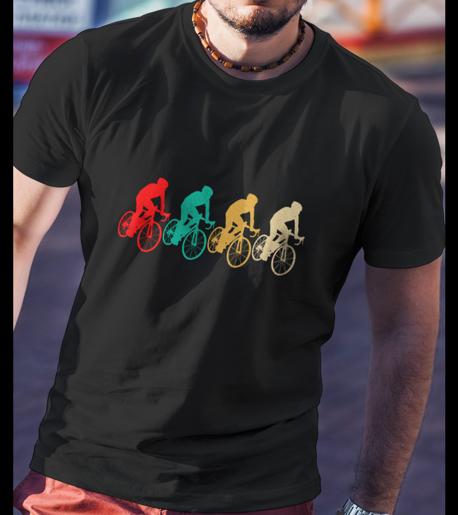 Vintage Cycling Retro Bicyclist T-Shirt