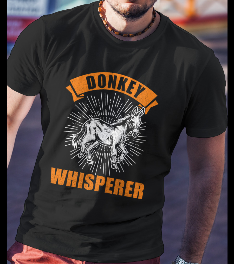 Donkey Whisperer Retro Animal T-Shirt