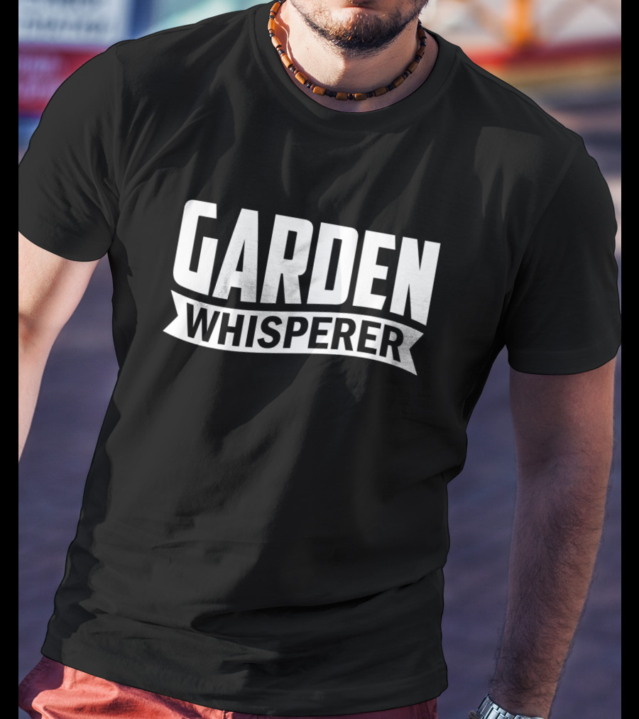 GARDEN WHISPERER Text T-Shirt