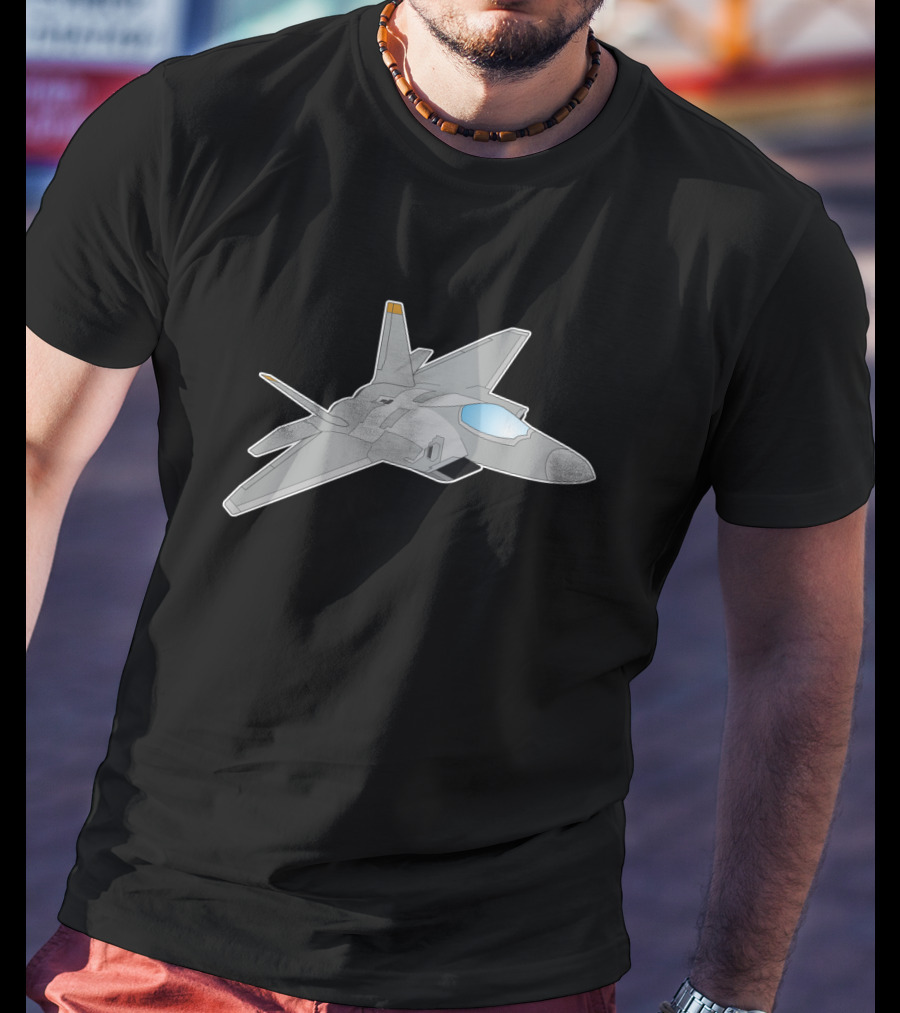 Airplane Force Fighter Combat Military F22 Raptor Jet T-Shirt