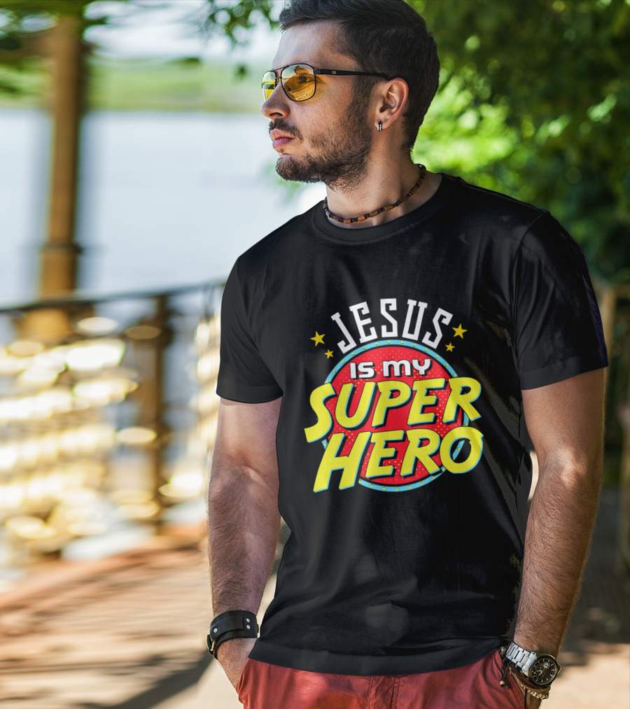 Jesus Is My Superhero Vintage Comic T-Shirt