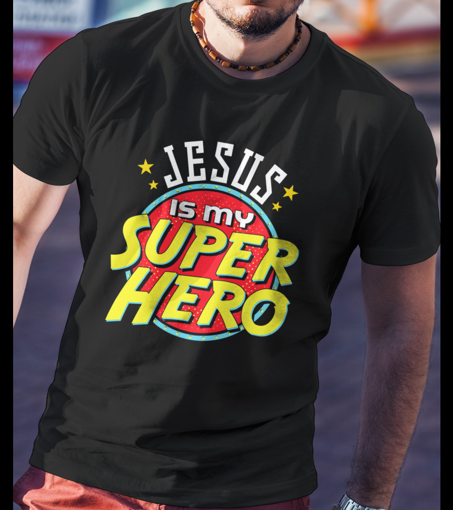Jesus Is My Superhero Vintage Comic T-Shirt