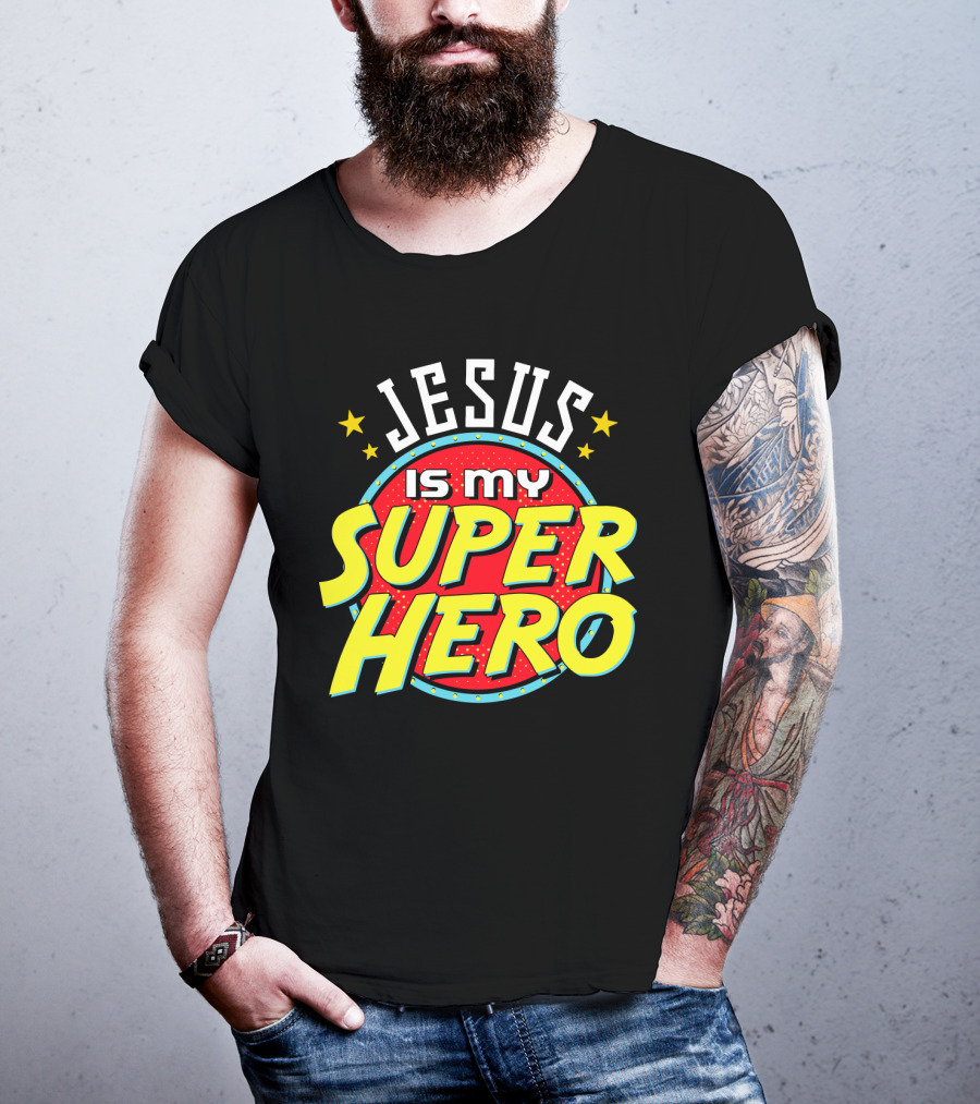 Jesus Is My Superhero Vintage Comic T-Shirt