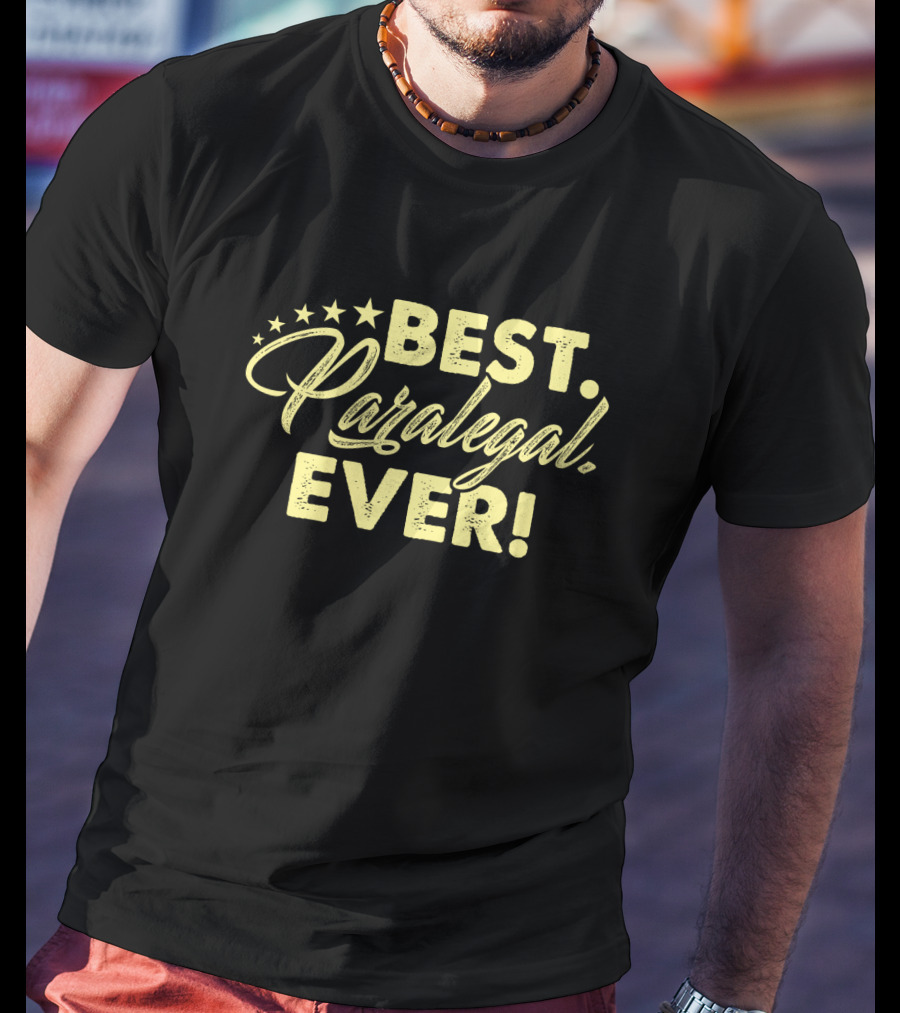Best Paralegal Ever Five Stars T-Shirt