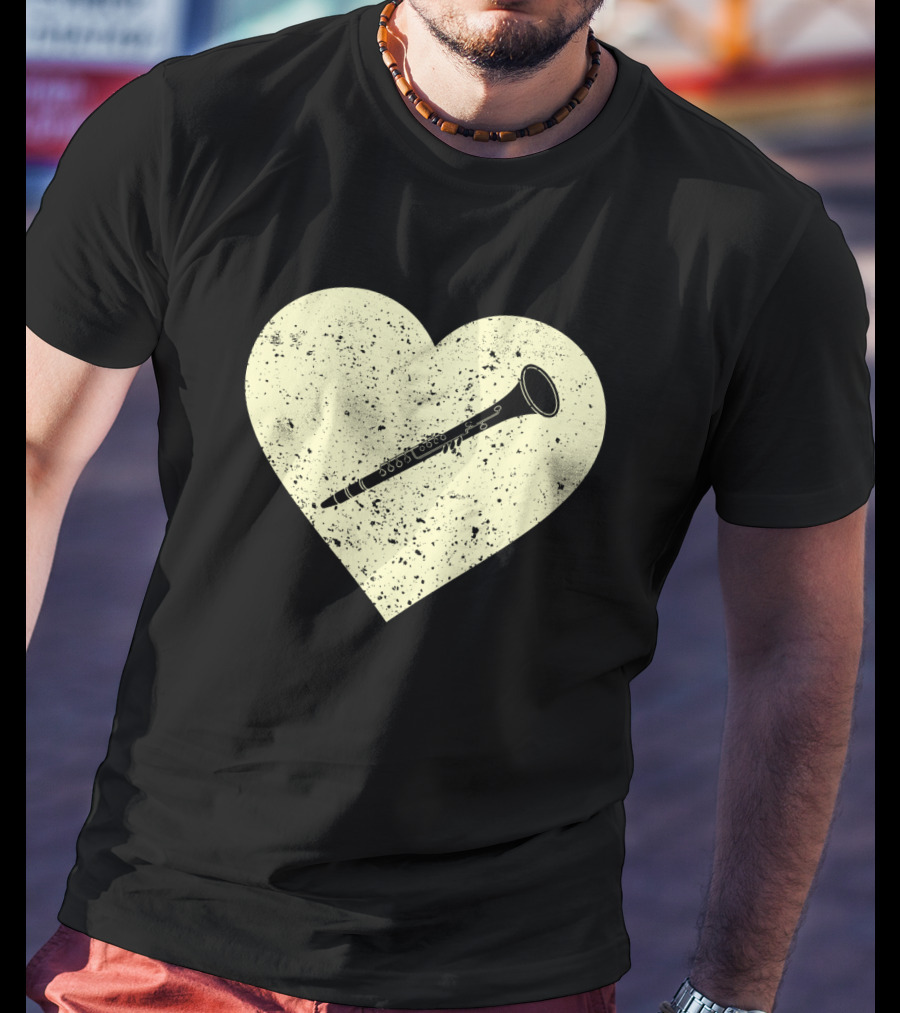 Heart Shaped Love To Play The Oboe Musician T-Shirt