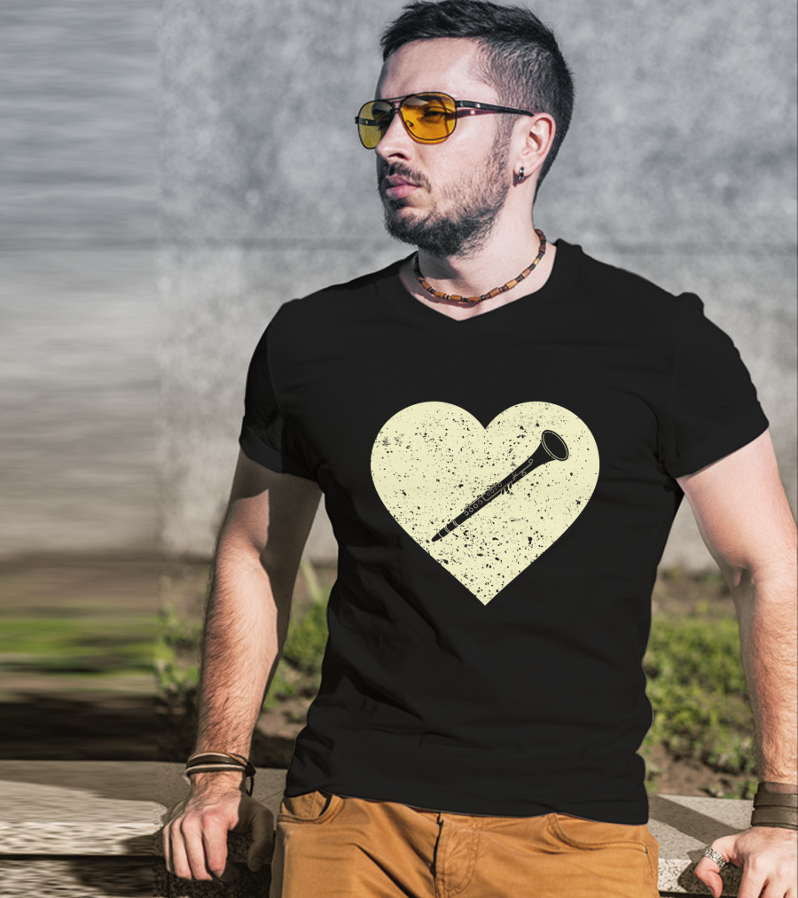 Heart Shaped Love To Play The Oboe Musician T-Shirt