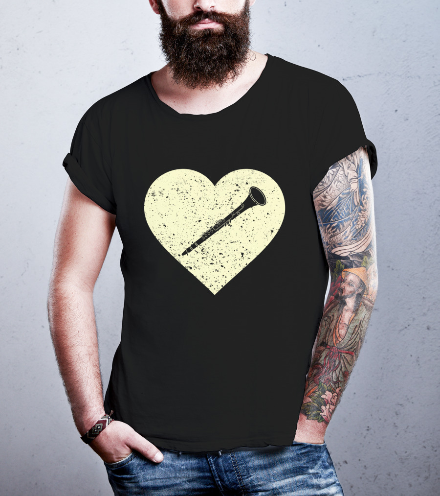 Heart Shaped Love To Play The Oboe Musician T-Shirt