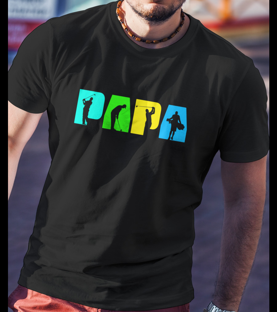 PAPA Retro Golf Silhouette Collection T-Shirt