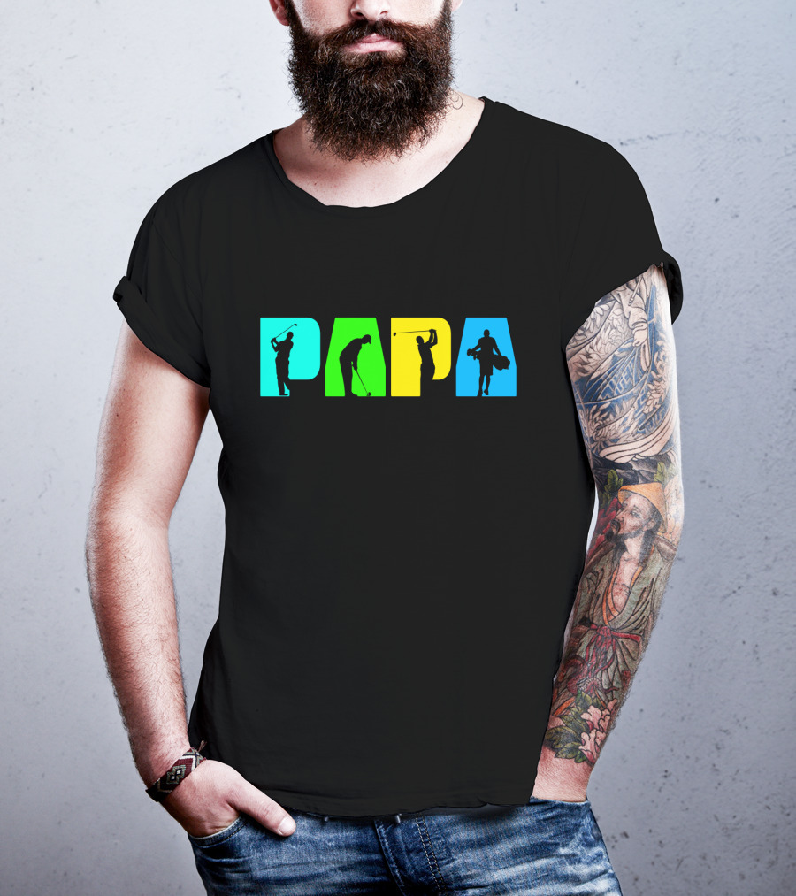 PAPA Retro Golf Silhouette Collection T-Shirt