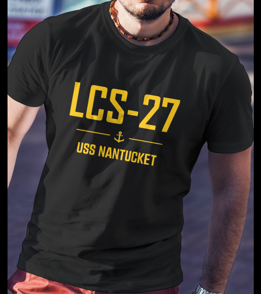 LCS-27 USS Nantucket Anchor T-Shirt