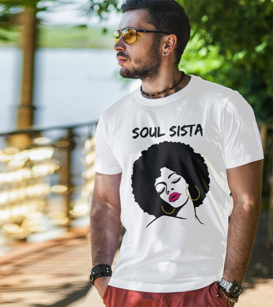 Soul Sista Afro Black Girl Birthday T-Shirt