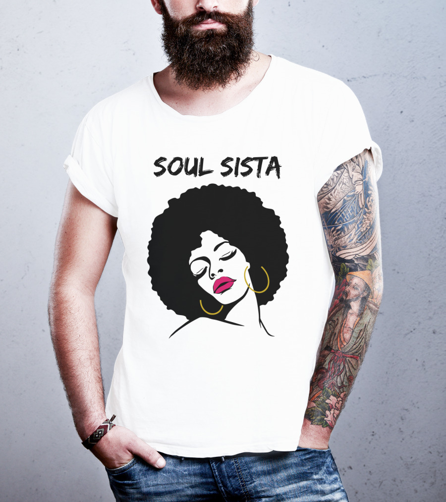 Soul Sista Afro Black Girl Birthday T-Shirt