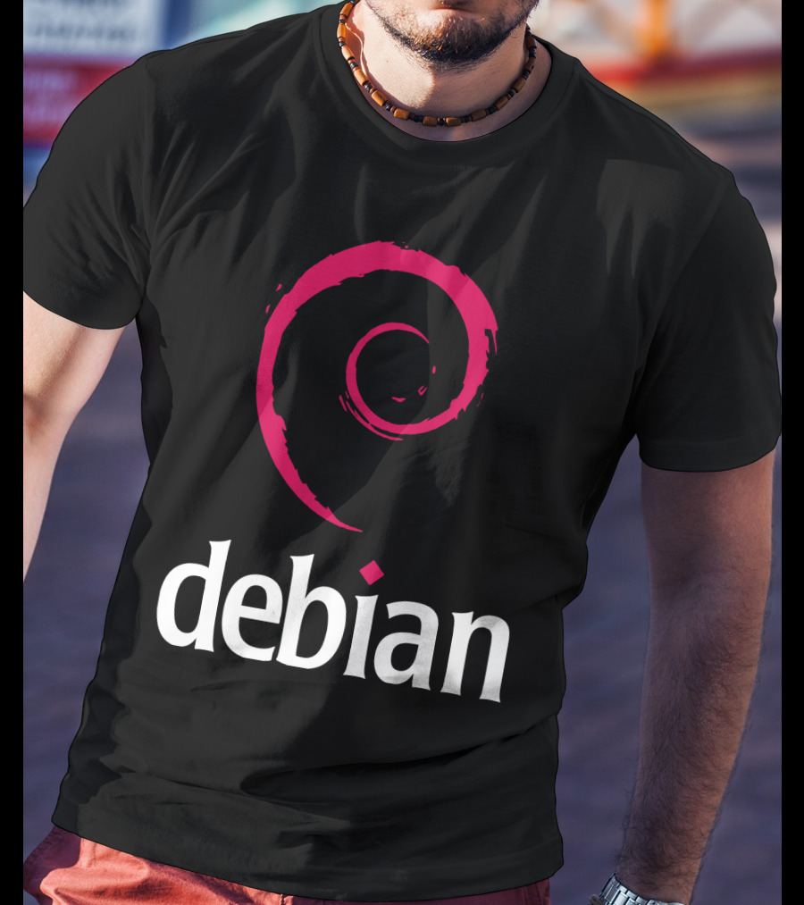 Debian Linux Logo Spiral T-Shirt