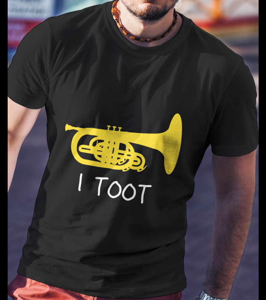 Funny Mellophone I Toot Yellow Instrument T-Shirt