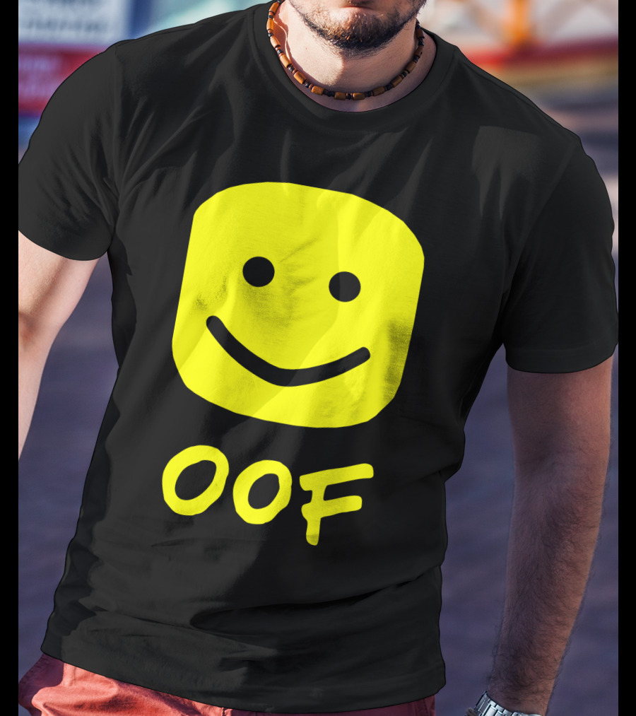 Oof Blox Meme For Non-Noobs With Smiley Face Image T-Shirt