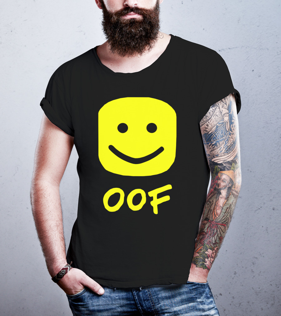 Oof Blox Meme For Non-Noobs With Smiley Face Image T-Shirt