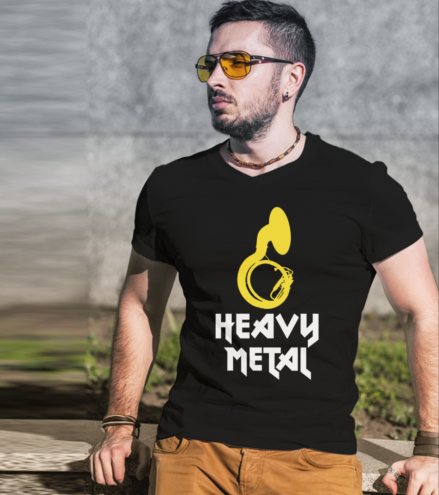 Heavy Metal Sousaphone Fun Marching Band T-Shirt