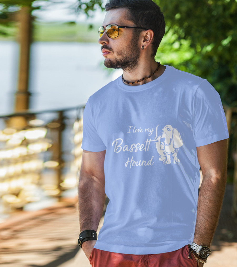 I Love My Basset Hound T-Shirt
