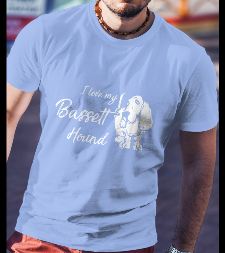 I Love My Basset Hound T-Shirt
